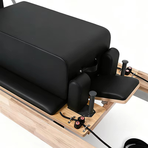 Reformer Pilates en chêne personnalisé, machine de fitness en bois de caoutchouc durable pour le <span class=keywords><strong>yoga</strong></span>, Reformer Pilates en bois pour usage commercial - Product Image 5