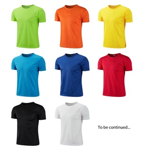 Camiseta de Trabajo de Manga Corta con Cuello Redondo de Secado Rápido, Bordado de Logotipo Personalizado OEM de Fábrica BD CHINA, Impresión de Logotipo Personalizado - Product Image 5