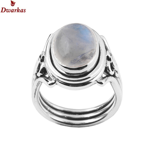 Factory supply wholesale fashion handmade 925 sterling silver <b>turquoise</b> gemstone <b>ring</b> for men's ready stock low price - Product Image 3