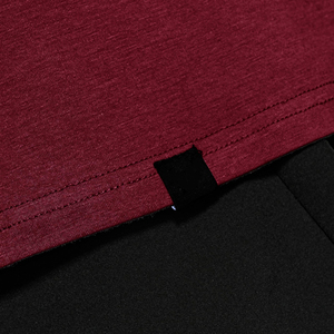 Camiseta sin mangas para hombre, color borgoña, cuello redondo, color sólido, de secado rápido, tejida, para entrenamiento. - Product Image 3