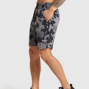 Shorts de sport pour hommes à prix abordable, style streetwear avec cordon de serrage, OEM 2026 / Vente en gros directe usine, shorts de sport en coton personnalisés - Product Image 3