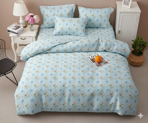 Parure de lit de luxe en microfibre 400TC, résistante à la décoloration et aux plis, comprenant drap plat et drap-housse, taille Queen, 2 pièces - Product Image 2