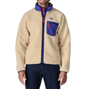 Vestes pour hommes de qualité supérieure, unisexes, avec logo personnalisé, collection hiver, en tissu matelassé coupe-vent, en laine, en sherpa, en polaire - Product Image 1