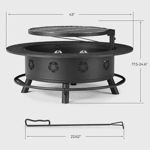 Barbecue populaire fait main en acier inoxydable pour foyer extérieur et chauffage de jardin - Product Image 3