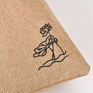 Sac de rangement pliable en jute écologique pour un rangement compact lorsqu'il n'est pas utilisé - Product Image 6