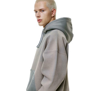 เสื้อฮู้ดดี้ผู้ชายผ้าฟลีซคอตตอน 100% คุณภาพสูง 400GSM พิมพ์ลายตามสั่ง ทรงหลวมใส่สบาย ระบายอากาศได้ดี แห้งเร็ว มีโลโก้ด้านหน้า เหมาะสำหรับฤดูหนาว - Product Image 4