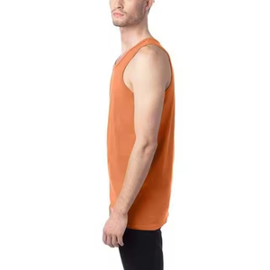Débardeur de sport 100 % coton pour hommes, personnalisable, sans manches, grande taille, haute qualité, vente en gros - Product Image 3