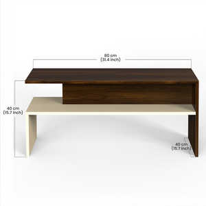 Mesa de Centro de Diseño Moderno Taurley en Arce Marrón y Beige para Sala de Estar o Salón, Parte de la Gama Essentia - Product Image 1