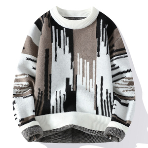 Cardigan en laine 100% doux, confortable et respirant pour homme, tricoté, chaud, personnalisable, couleur unie, imprimé numériquement - Product Image 1