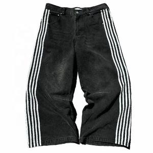 BEST ROCK INTERNATIONAL Jeans Azules de Alta Gama para Hombre, Corte Relajado, Cintura Media, Pierna Recta, Transpirables, 100% Algodón, Nueva Llegada 2026 - Product Image 2