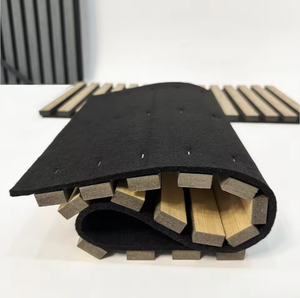 Panel Acústico de Madera Sólida, MDF y Fieltro de Poliéster para Decoración de Interiores, Paredes y Techos, Insonorización de Salas de Conferencia, Venta de Fábrica - Product Image 6