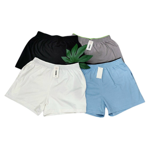 Pantalones cortos de algodón elástico de 4 vías para hombres que ofrecen absorción de ajuste perfecto y comodidad durante todo el día - Product Image 1