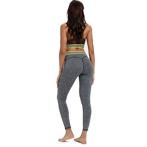 Unisex Plus Size Workout Yoga Set Lace Belt High Quality Solid Color Leggings Sports Bra 2-Piece Set Latest Design Washed Fabric - Product Image 6