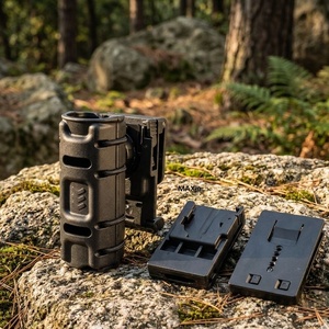 Étui tactique modulaire pour lampe torche 360 °   Étui <span class=keywords><strong>de</strong></span> rangement <span class=keywords><strong>télescopique</strong></span> rotatif, fixation pour ceinture <span class=keywords><strong>de</strong></span> service, kit d'équipement extérieur - Product Image 2