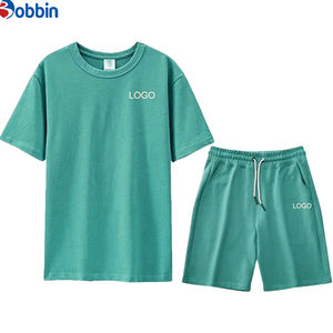 Ensemble décontracté unisexe, tenue décontractée, ensemble court confortable et respirant, nouvelle collection d'été, ensemble de jogging sur mesure pour hommes, taille plus - Product Image 2