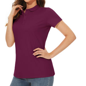 Polo respirant à manches courtes pour femmes grandes tailles, avec logo brodé personnalisé, chemises de golf pour femmes avec logo personnalisé - Product Image 5