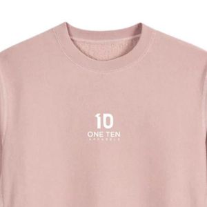 เสื้อสเวตเชิ้ตคอกลมสีชมพูอมเทา ผ้าฝ้ายพรีเมียม แขนยาว สวมใส่สบาย เหมาะสำหรับทุกวัน - Product Image 3