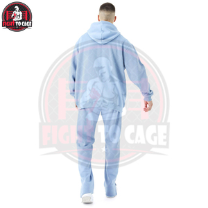 Survêtements pour hommes style évasé, nouvelle collection 2026, couleur bleue, meilleur fournisseur, matériau de qualité supérieure, vêtements de mode masculins - Product Image 3