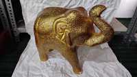 Éléphant décoratif en papier mâché du Cachemire, éléphant artisanal du Cachemire, sculpture d'éléphant peinte à la main du Cachemire