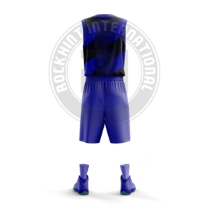 Uniforme de basket-ball de style équipe, fabriqué en tissu polyester, léger, respirant et durable pour les jours de match - Product Image 2