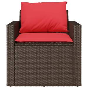 Set di Divani da Giardino Modulari in 4 Pezzi in Rattan PE Marrone - Product Image 5