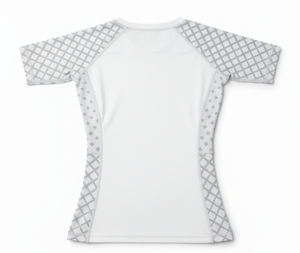 Rashguard de compresión de manga corta para mujer, de secado rápido y transpirable, para BJJ No-Gi, MMA, natación, surf y combate. - Product Image 6