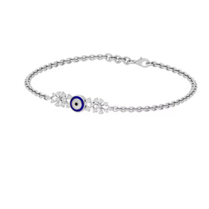 IGI Certified Lab Grown Round Brilliant Cut Diamond Charm Bracelet in 9K Yellow / White / Rose Gold - Product Image 1