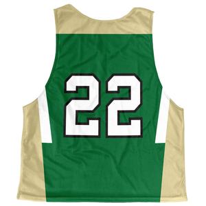 Diseño personalizado sublimado Reversible Lacrosse Pinnies tela de poliéster 100% transpirable adulto/uniforme juvenil con nombre y número - Product Image 2