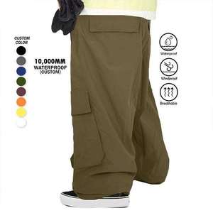 Pantalones de esquí impermeables personalizados de 10,000 mm para hombre, cortavientos, transpirables, holgados, tipo cargo, para snowboard, ropa deportiva de invierno para exteriores - Product Image 3