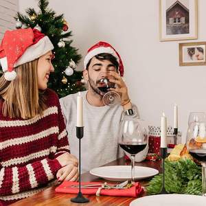 Candelabro de Metal Negro de Diseño Moderno, Candelabros de Lujo para Bodas, Fiestas de Cumpleaños y Navidad - Product Image 2