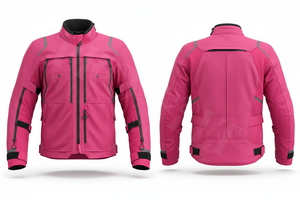 Chaqueta de Motociclista Textil Resistente Personalizada con Múltiples Bolsillos con Cremallera y Ajuste Ajustable para Logotipo Personalizado - Product Image 3