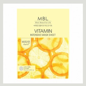 Mascarilla facial en lámina Embiel Vitamin Intensive Mask Sheet, 10 unidades, mascarilla coreana para el cuidado de la piel, mascarilla facial coreana. - Product Image 6