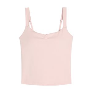 เสื้อกล้ามถักแบบมีสายปรับได้สำหรับผู้หญิง พร้อมโลโก้ด้านหน้า เนื้อผ้านุ่ม ยืดหยุ่น สวมใส่สบาย - Product Image 3