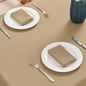 Mantel Rectangular Impermeable de Lino Sintético 52x70 Pulgadas, Resistente a Manchas y Arrugas, Lavable, Decorativo - Product Image 1