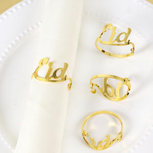 Les anneaux de serviettes en papier pour l'Aïd favorisent une esthétique de table propre et organisée, améliorant ainsi l'expérience sensorielle globale du repas. - Product Image 1