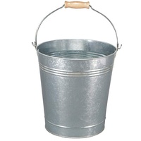 Seau pliant en métal galvanisé au design moderne, le plus vendu, avec poignée, pour la décoration intérieure, taille et forme personnalisables