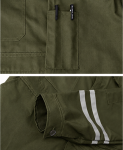 Custom Brand <b>Heavy</b> <b>Duty</b> Men Reflective Working Coverall Cotton Twill Factory Uniform Reinforced Seams Functional Pockets Screen - Product Image 6