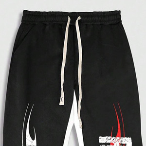 กางเกงขายดีทรงขากว้างสไตล์สตรีทแวร์แบบสั่งทำพิเศษ เป็นมิตรต่อสิ่งแวดล้อม ระบายอากาศได้ดี ทรงขาตรงสำหรับผู้ชาย กางเกงวอร์มทรงขาบานแบบฟอกสี - Product Image 3