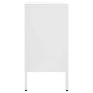 Buffet en acier et verre trempé blanc 41,3"x13,8"x27,6" - Product Image 4
