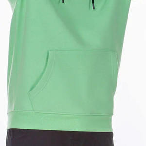 Sweat-shirt à capuche vert menthe pour homme, coupe classique, en molleton de coton, décontracté, avec poche kangourou 2026 - Product Image 3