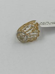 Elegantes anillos de diamantes de cóctel de oro rosa para mujer Diseño elegante de moda - Product Image 3