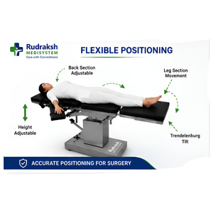 Table chirurgicale manuelle en acier inoxydable pour la chirurgie orthopédique et générale - Product Image 3
