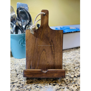 Soporte para libros de cocina de madera de calidad, hecho para la práctica cocina diaria, que ofrece una visualización de recetas estable, suave y atractiva. - Product Image 3