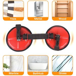 Ventouses industrielles robustes pour verre, 5,75 po, lot de 2, ventouses à vide réglables pour le levage de carreaux et de grands panneaux de verre - Product Image 5