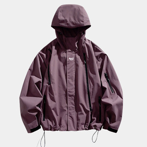 เสื้อฮู้ดดี้แบบกำหนดเอง เสื้อแจ็คเก็ตสำหรับผู้ชาย กันน้ำ กันลม ระบายอากาศได้ดี น้ำหนักเบา เหมาะสำหรับเดินป่า เสื้อกันฝน เสื้อแจ็คเก็ตผู้ชาย - Product Image 4