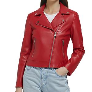 Friendly Leather Zipper Jacket <b>Women</b> Men Fashion Genuine Real Zip Leather Jacket Custom Made Fit Premium Luxury High Quality Eco - Product Image 2