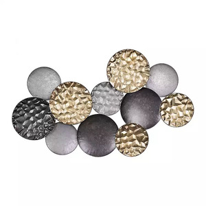 Modern Metal <b>Wall</b> <b>Decor</b> Luxury Gold Teal <b>Leaf</b> <b>Wall</b> Art Sculpture Botanical Hanging Hanging Accent for Living Room Home <b>Decor</b> - Product Image 5