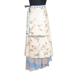 New Magic Wrap <b>Skirt</b> / Dress Rajasthani Silk Wrap Indian Printed Long Sarong Around <b>Boho</b> All Season Wrap Around Long <b>Skirt</b>-dress - Product Image 1
