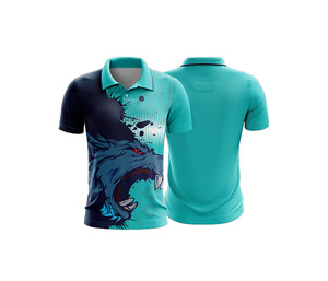 Digital Printed Sublimation Polo Shirt Export Quality Durable Stitching for Men Women Youth Quick-Dry Dry-Fit Active - Product Image 2