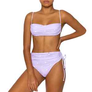 Traje de Baño Bikini a Rayas de Buena Calidad, Estilo Náutico, Clásico, para Mujer, Ideal para Viajes en Barco - Product Image 5
